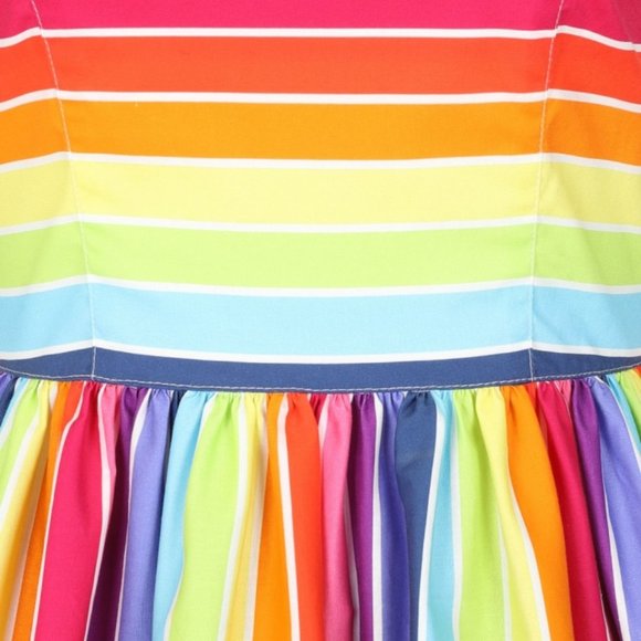 Hell Bunny The Rainbow Plus Size Dress Size 2x - Picture 3 of 5